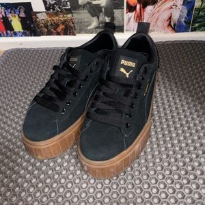 Puma Mayze in Black with Gum Soles
Platform Black Shoes in Size 7.5